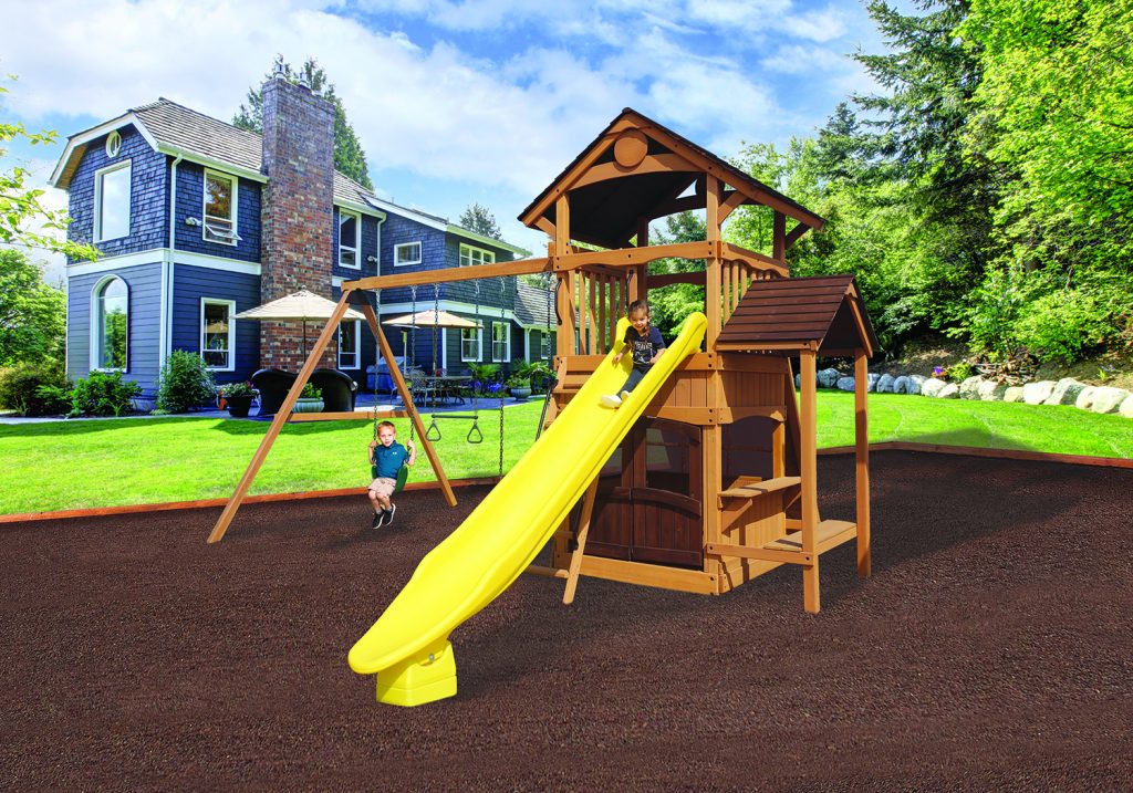 Olympian Outlook XL 2B (JBY Edition) Wooden Swing Set Swing Set