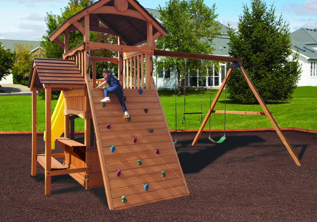 Olympian Outlook XL 2B (JBY Edition) Wooden Swing Set Swing Set